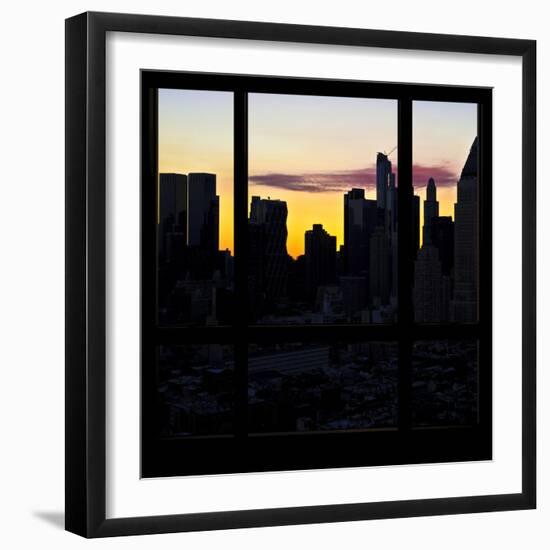 View from the Window - New York at Sunrise-Philippe Hugonnard-Framed Photographic Print