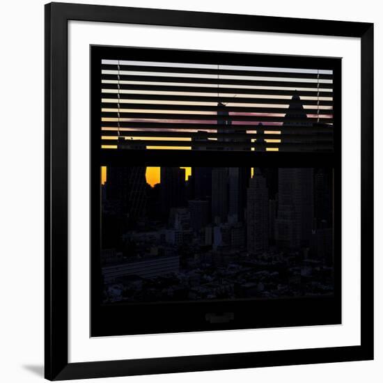 View from the Window - New York at Sunrise-Philippe Hugonnard-Framed Photographic Print