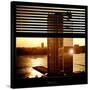 View from the Window - New York Building Sunset-Philippe Hugonnard-Stretched Canvas