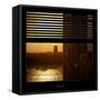 View from the Window - New York Building Sunset-Philippe Hugonnard-Framed Stretched Canvas