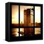 View from the Window - New York Building Sunset-Philippe Hugonnard-Framed Stretched Canvas