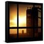 View from the Window - New York Building Sunset-Philippe Hugonnard-Framed Stretched Canvas