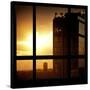 View from the Window - New York Building Sunset-Philippe Hugonnard-Stretched Canvas