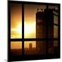 View from the Window - New York Building Sunset-Philippe Hugonnard-Mounted Photographic Print