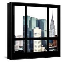 View from the Window - New York Buildings-Philippe Hugonnard-Framed Stretched Canvas