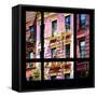 View from the Window - New York Facade Colors-Philippe Hugonnard-Framed Stretched Canvas