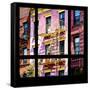 View from the Window - New York Facade Colors-Philippe Hugonnard-Framed Stretched Canvas