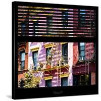 View from the Window - New York Facade Colors-Philippe Hugonnard-Stretched Canvas
