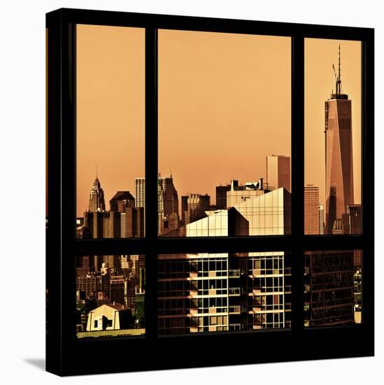 View from the Window - New York Orange-Philippe Hugonnard-Stretched Canvas