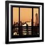 View from the Window - New York Orange-Philippe Hugonnard-Framed Photographic Print