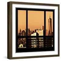 View from the Window - New York Orange-Philippe Hugonnard-Framed Photographic Print