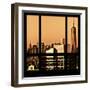 View from the Window - New York Orange-Philippe Hugonnard-Framed Photographic Print