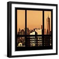 View from the Window - New York Orange-Philippe Hugonnard-Framed Photographic Print