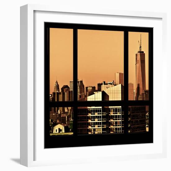 View from the Window - New York Orange-Philippe Hugonnard-Framed Photographic Print