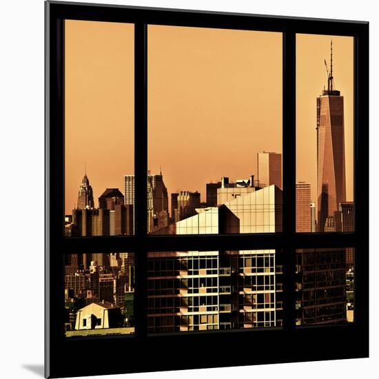 View from the Window - New York Orange-Philippe Hugonnard-Mounted Photographic Print