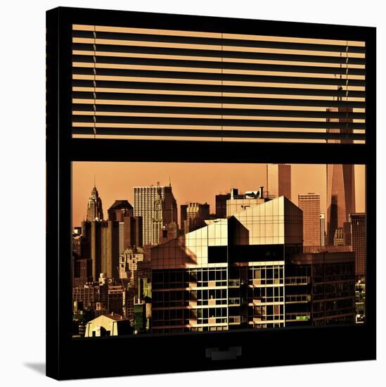 View from the Window - New York Orange-Philippe Hugonnard-Stretched Canvas