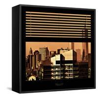 View from the Window - New York Orange-Philippe Hugonnard-Framed Stretched Canvas