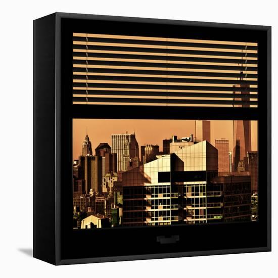 View from the Window - New York Orange-Philippe Hugonnard-Framed Stretched Canvas