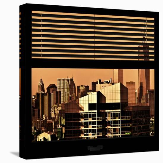 View from the Window - New York Orange-Philippe Hugonnard-Stretched Canvas