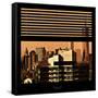 View from the Window - New York Orange-Philippe Hugonnard-Framed Stretched Canvas