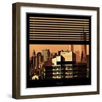 View from the Window - New York Orange-Philippe Hugonnard-Framed Photographic Print