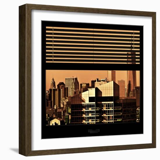 View from the Window - New York Orange-Philippe Hugonnard-Framed Photographic Print