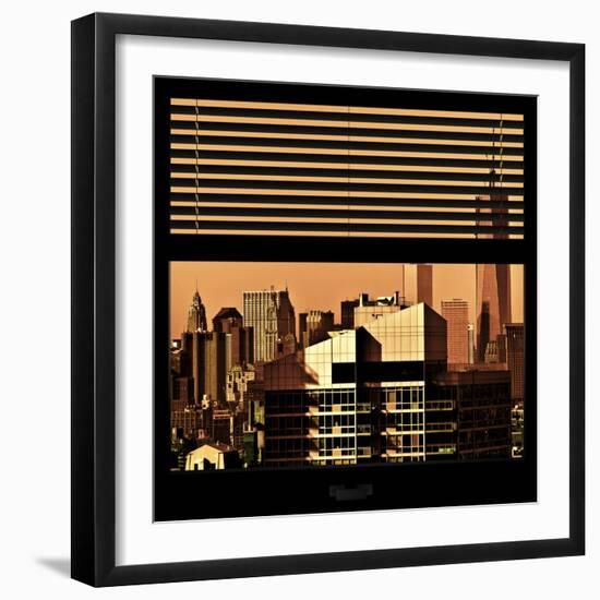 View from the Window - New York Orange-Philippe Hugonnard-Framed Photographic Print