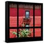 View from the Window - New York Red Facade-Philippe Hugonnard-Framed Stretched Canvas
