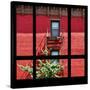View from the Window - New York Red Facade-Philippe Hugonnard-Stretched Canvas