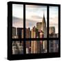 View from the Window - New York Skyline-Philippe Hugonnard-Stretched Canvas