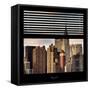 View from the Window - New York Skyline-Philippe Hugonnard-Framed Stretched Canvas