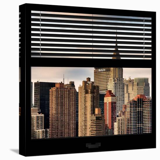 View from the Window - New York Skyline-Philippe Hugonnard-Stretched Canvas