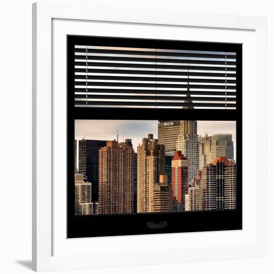 View from the Window - New York Skyline-Philippe Hugonnard-Framed Photographic Print