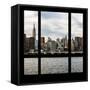 View from the Window - New York Skyline-Philippe Hugonnard-Framed Stretched Canvas