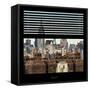 View from the Window - New York Skyline-Philippe Hugonnard-Framed Stretched Canvas