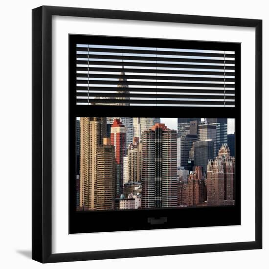 View from the Window - New York Skyline-Philippe Hugonnard-Framed Photographic Print