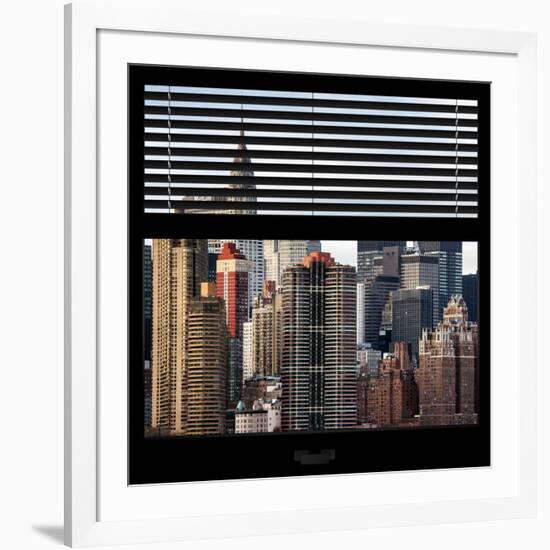 View from the Window - New York Skyline-Philippe Hugonnard-Framed Photographic Print