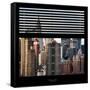 View from the Window - New York Skyline-Philippe Hugonnard-Framed Stretched Canvas