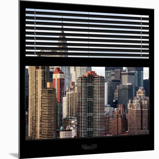 View from the Window - New York Skyline-Philippe Hugonnard-Mounted Premium Photographic Print