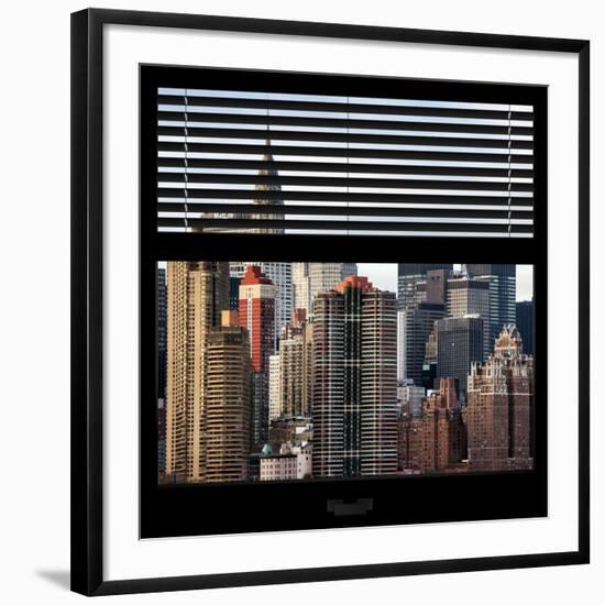 View from the Window - New York Skyline-Philippe Hugonnard-Framed Photographic Print