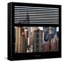 View from the Window - New York Skyline-Philippe Hugonnard-Framed Stretched Canvas