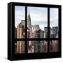 View from the Window - New York Skyline-Philippe Hugonnard-Framed Stretched Canvas