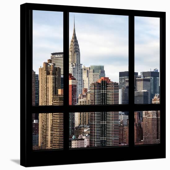 View from the Window - New York Skyline-Philippe Hugonnard-Stretched Canvas