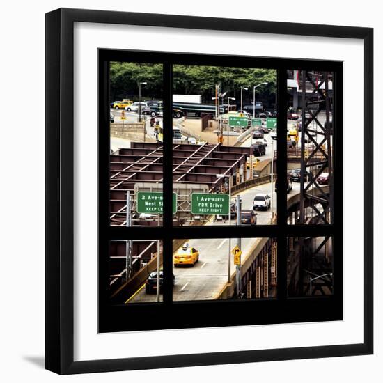 View from the Window - New York Traffic-Philippe Hugonnard-Framed Photographic Print