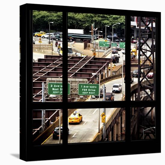 View from the Window - New York Traffic-Philippe Hugonnard-Stretched Canvas