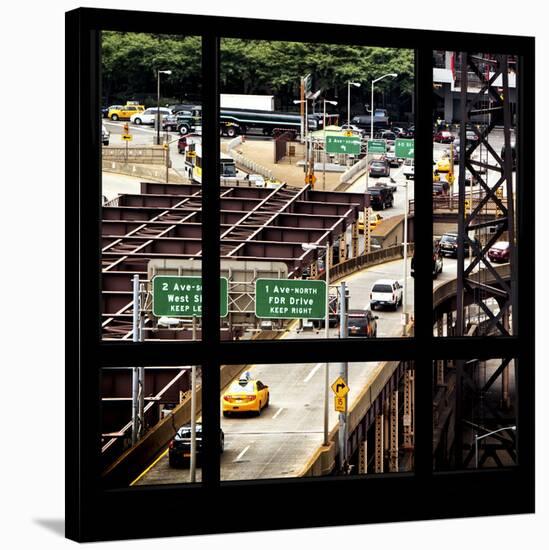 View from the Window - New York Traffic-Philippe Hugonnard-Stretched Canvas