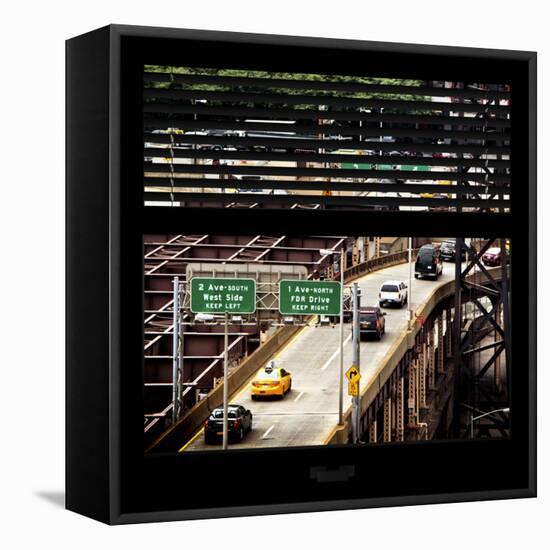 View from the Window - New York Traffic-Philippe Hugonnard-Framed Stretched Canvas