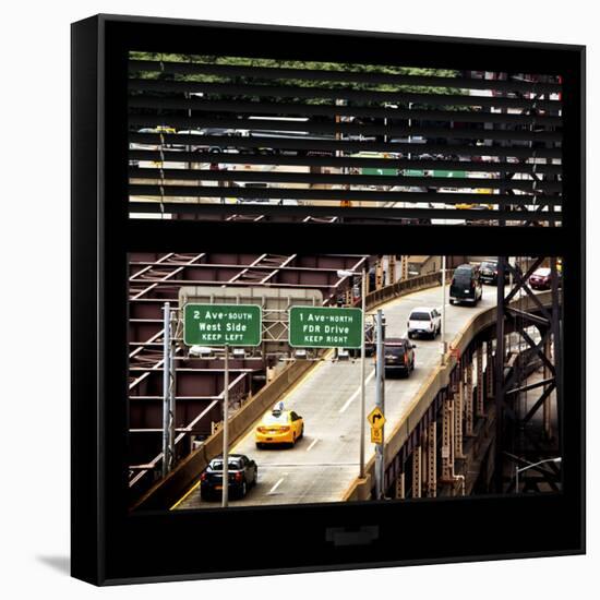 View from the Window - New York Traffic-Philippe Hugonnard-Framed Stretched Canvas