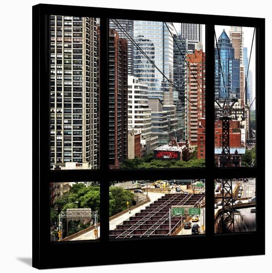 View from the Window - New York Traffic-Philippe Hugonnard-Stretched Canvas