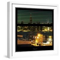 View from the Window - Night Skyline - New York City-Philippe Hugonnard-Framed Photographic Print